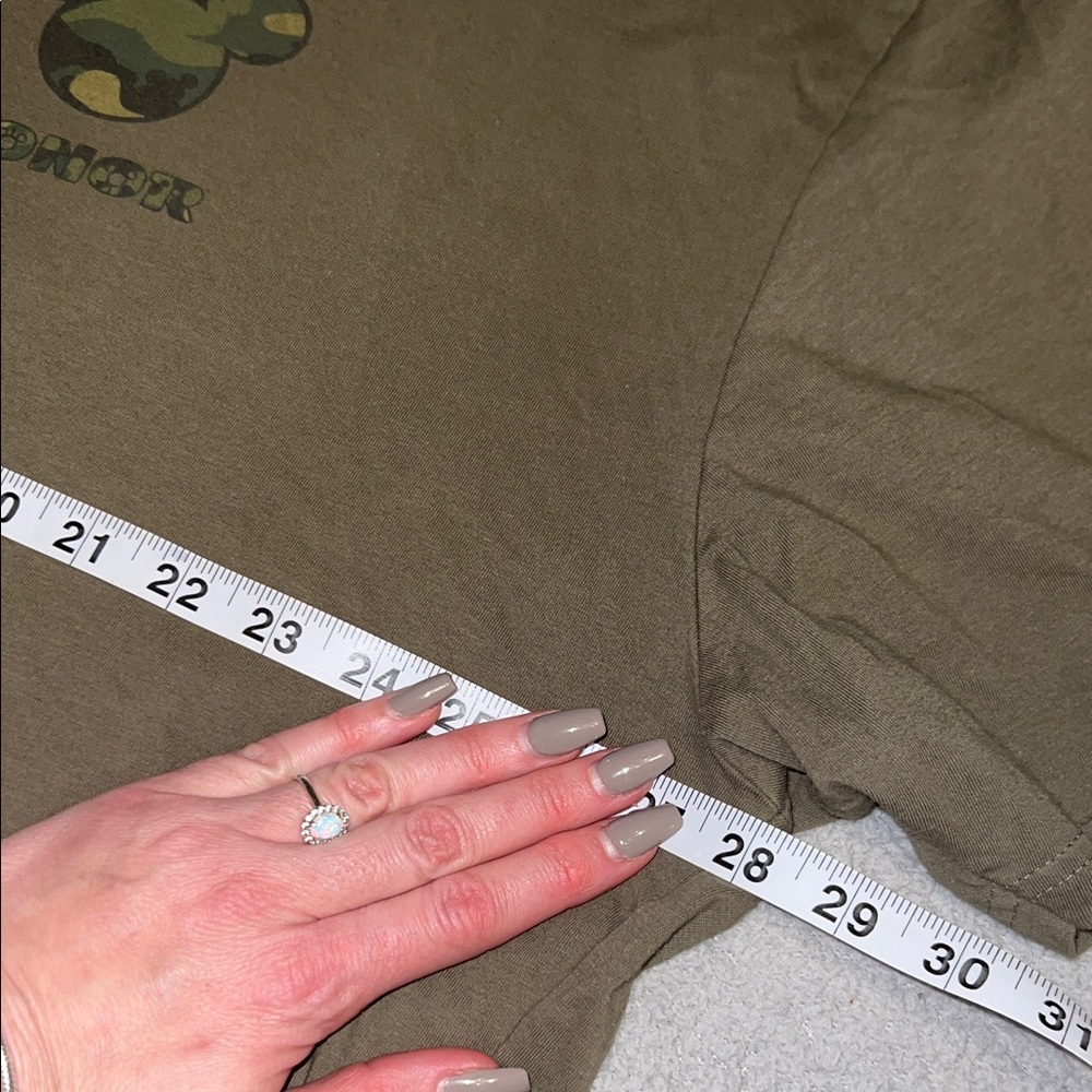 Disney Mickey Honor Army Khaki Men's Short Sleeve Tee 3XL - Picture 5 of 6